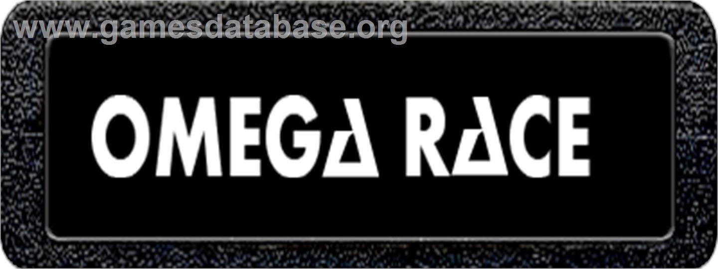 Omega Race - Atari 2600 - Artwork - Cartridge Top
