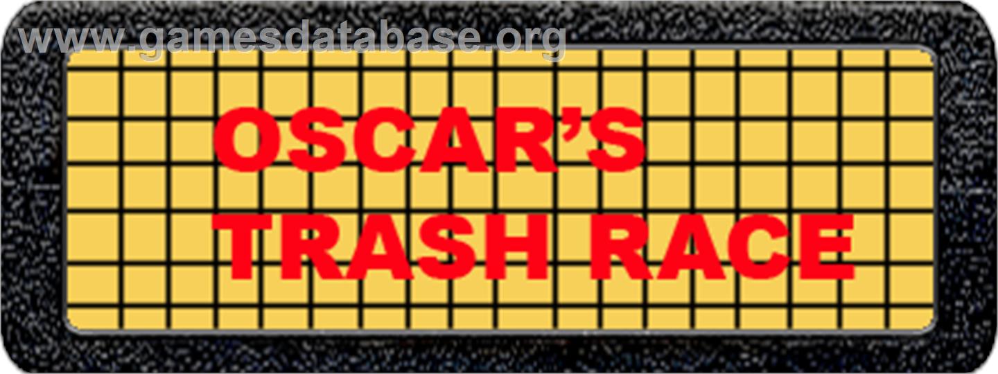 Oscar's Trash Race - Atari 2600 - Artwork - Cartridge Top