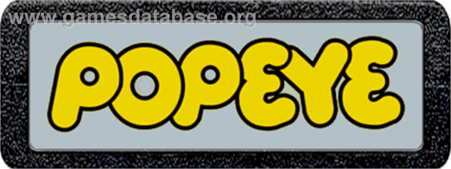 Popeye - Atari 2600 - Artwork - Cartridge Top