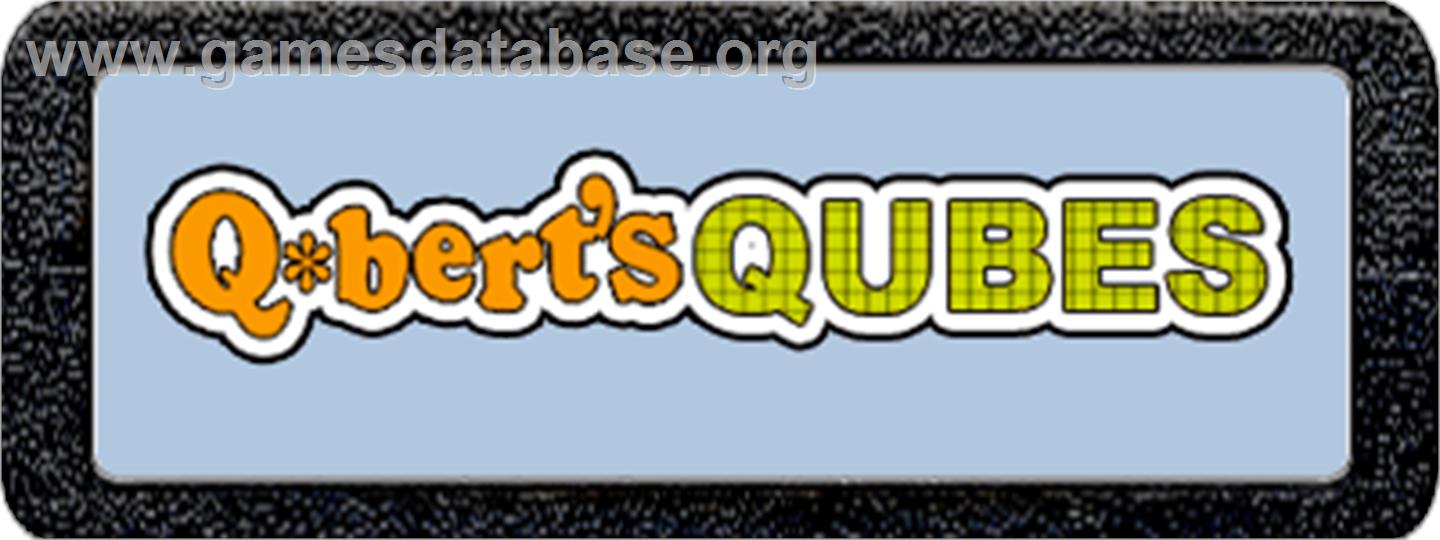 Q*Bert's Qubes - Atari 2600 - Artwork - Cartridge Top
