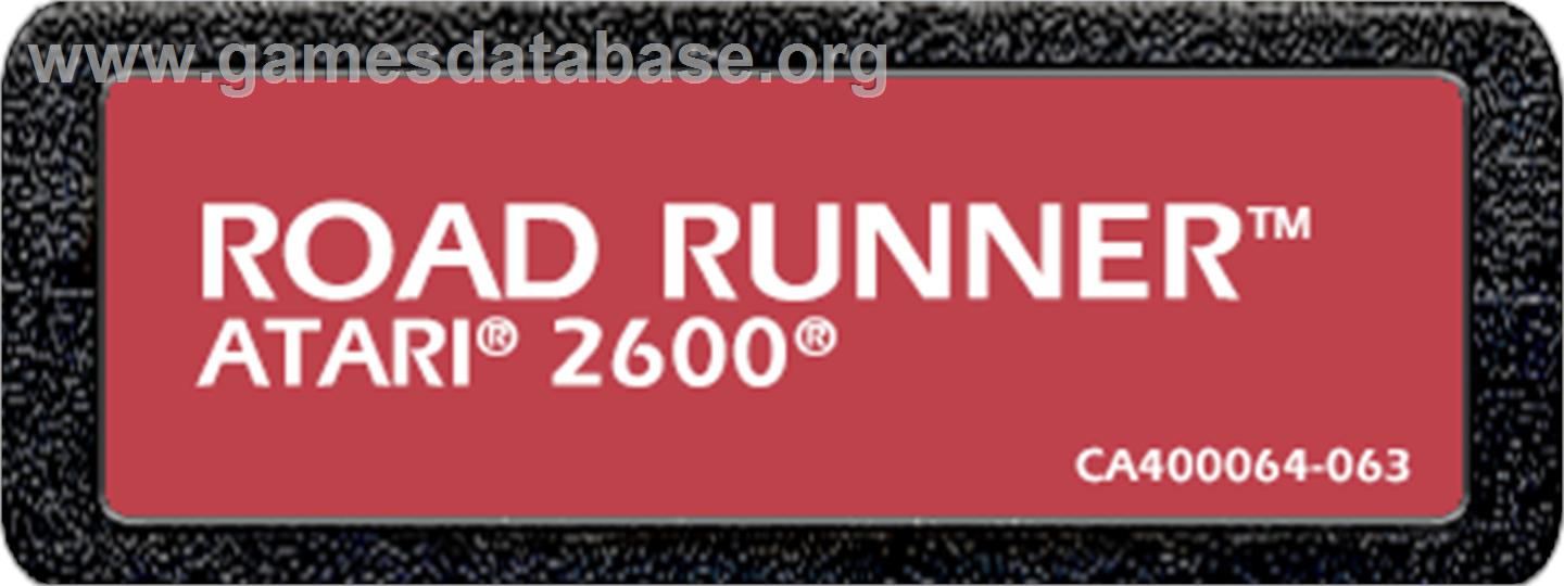 Road Runner - Atari 2600 - Artwork - Cartridge Top