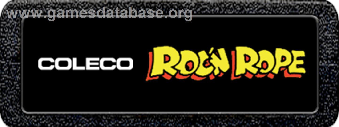 Roc 'N Rope - Atari 2600 - Artwork - Cartridge Top