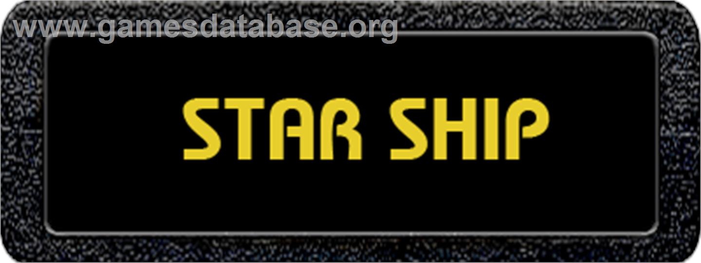 Star Ship - Atari 2600 - Artwork - Cartridge Top