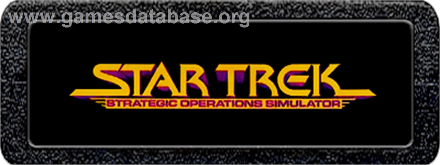 Star Trek: Strategic Operations Simulator - Atari 2600 - Artwork - Cartridge Top