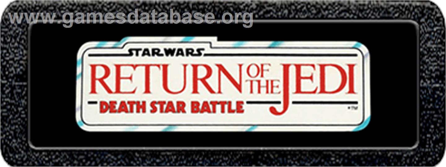 Star Wars: Return of the Jedi - Death Star Battle - Atari 2600 - Artwork - Cartridge Top
