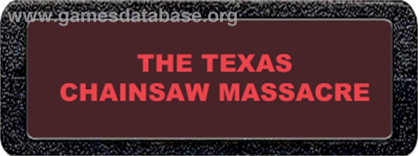 The Texas Chainsaw Massacre - Atari 2600 - Artwork - Cartridge Top