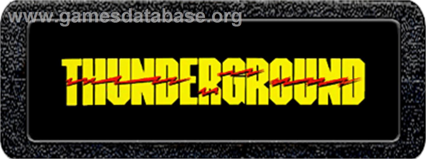 Thunderground - Atari 2600 - Artwork - Cartridge Top