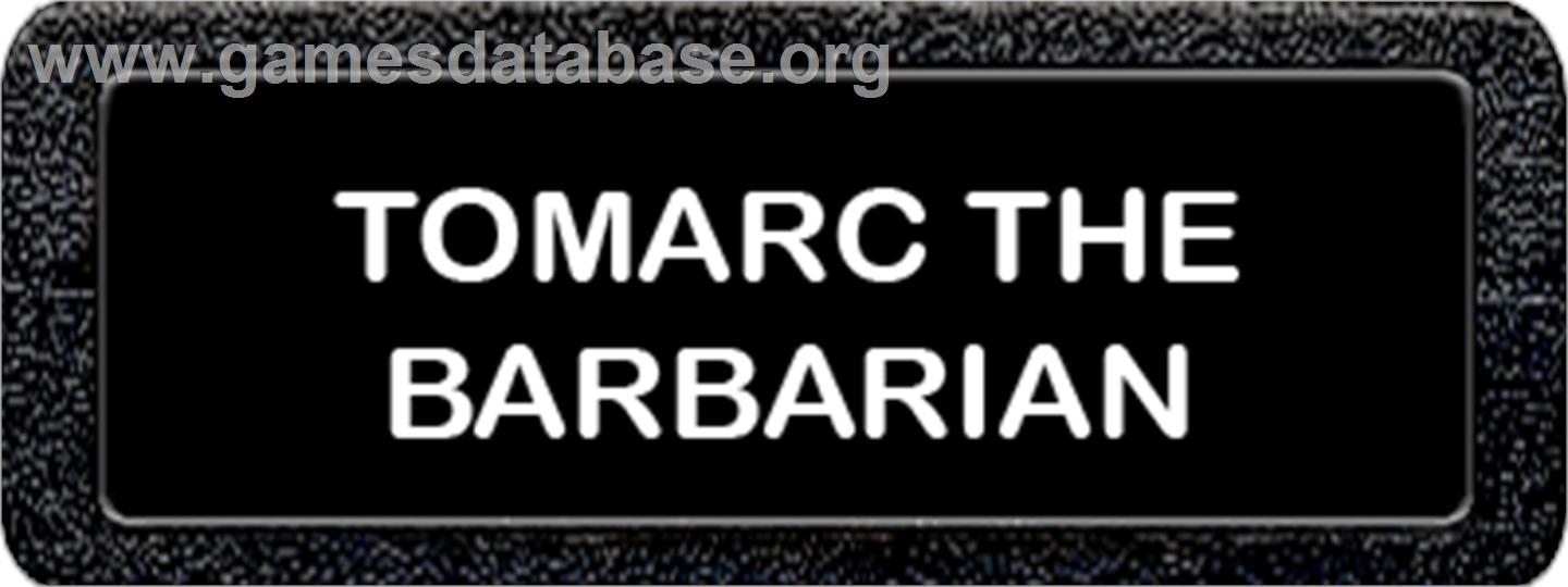 Tomarc the Barbarian - Atari 2600 - Artwork - Cartridge Top