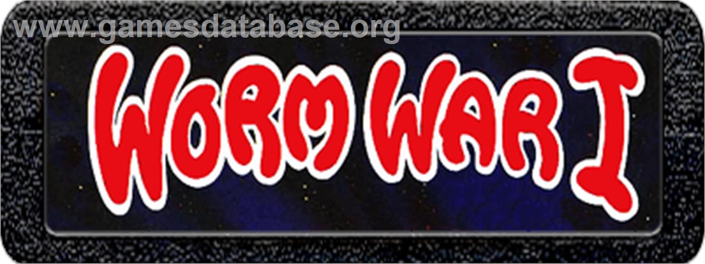 Worm War I - Atari 2600 - Artwork - Cartridge Top