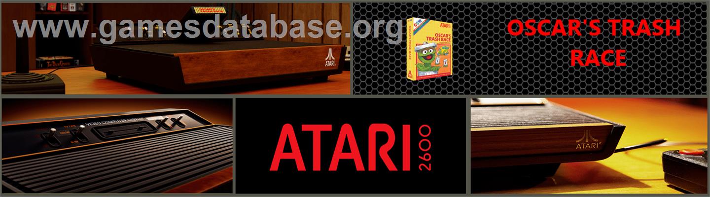 Oscar's Trash Race - Atari 2600 - Artwork - Marquee
