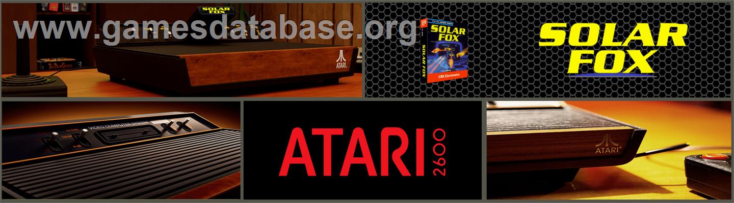 Solar Fox - Atari 2600 - Artwork - Marquee