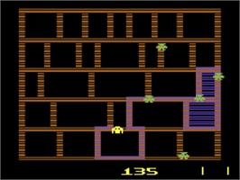 In game image of Amidar on the Atari 2600.