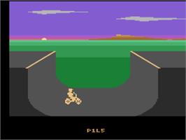 In game image of BMX Air Master on the Atari 2600.