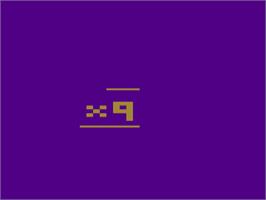 In game image of Basic Math on the Atari 2600.
