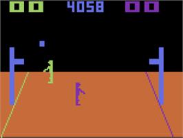 In game image of Basketball on the Atari 2600.