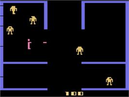 In game image of Berzerk on the Atari 2600.