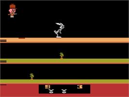 In game image of Bugs Bunny on the Atari 2600.