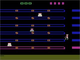 In game image of Cakewalk on the Atari 2600.