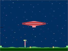In game image of Cosmic Ark on the Atari 2600.