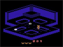 In game image of Crystal Castles on the Atari 2600.