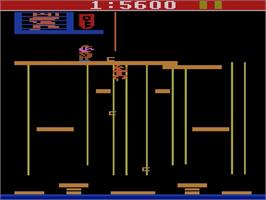 In game image of Donkey Kong Junior on the Atari 2600.