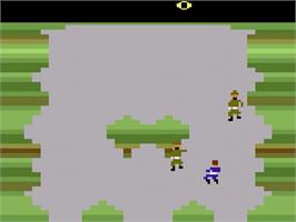 In game image of Front Line on the Atari 2600.