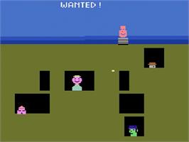 In game image of Gangster Alley on the Atari 2600.