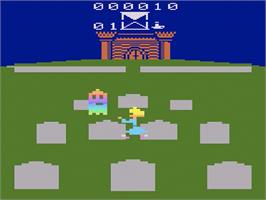 In game image of Ghost Manor on the Atari 2600.