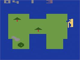In game image of Golf on the Atari 2600.