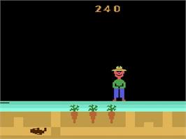In game image of Gopher on the Atari 2600.