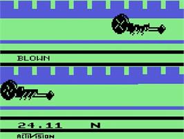 In game image of Gravitar on the Atari 2600.
