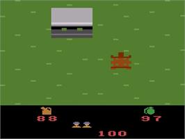 In game image of Ikari Warriors on the Atari 2600.