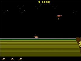 In game image of James Bond 007 on the Atari 2600.