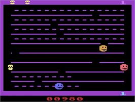 In game image of JawBreaker on the Atari 2600.