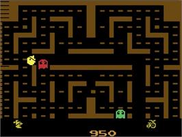 In game image of Jr. Pac-Man on the Atari 2600.