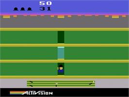 In game image of Keystone Kapers on the Atari 2600.