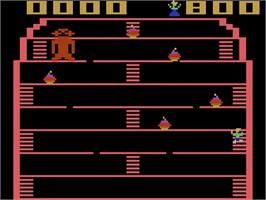 In game image of King Kong on the Atari 2600.