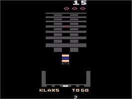 In game image of Klax on the Atari 2600.