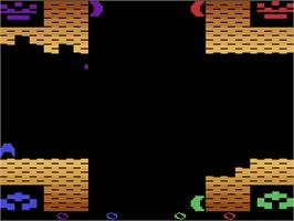 In game image of Medieval Mayhem on the Atari 2600.