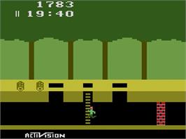 In game image of Pitfall! on the Atari 2600.