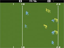 In game image of RealSports Football on the Atari 2600.