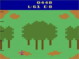 In game image of Revenge of the Apes on the Atari 2600.