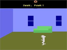 In game image of Sneak 'n Peek on the Atari 2600.