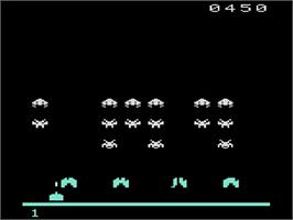 In game image of Space Instigators on the Atari 2600.