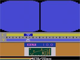 In game image of Space Shuttle: A Journey into Space on the Atari 2600.