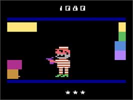 In game image of Squeeze Box on the Atari 2600.
