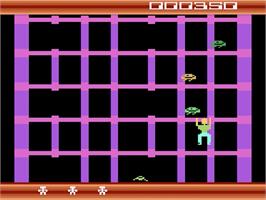 In game image of Squish 'Em on the Atari 2600.