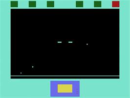 In game image of Star Wars on the Atari 2600.