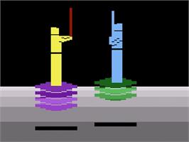 In game image of Swordfight on the Atari 2600.