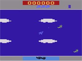 In game image of Time Pilot on the Atari 2600.